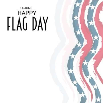 Flag Day. Stock Illustration