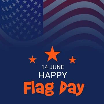 Flag Day. Stock Illustration