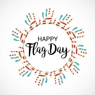 Flag Day. Stock Illustration