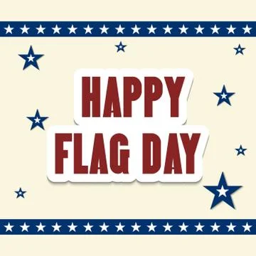 Flag Day. Stock Illustration