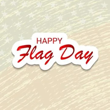 Flag Day. Stock Illustration