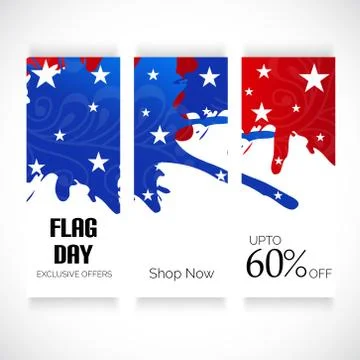 Flag Day. Illustrazione stock