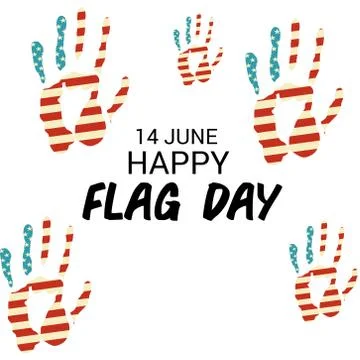 Flag Day. Stock Illustration