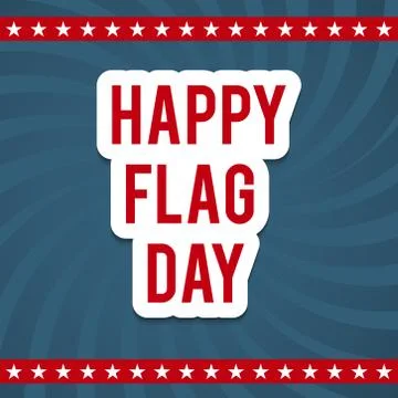 Flag Day. Stock Illustration