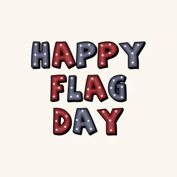 Flag Day. Stock Illustration