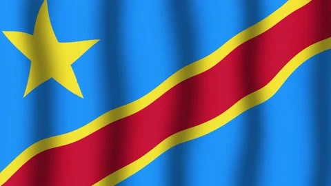 Flag of the Democratic Republic Congo Vidéo 175887854