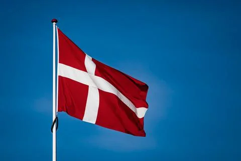 Flag of Denmark, Danish flag Stock Photos