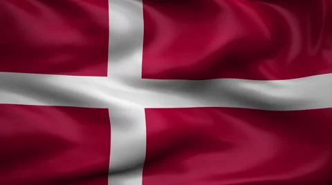 Flag of Denmark Video stock 65171776