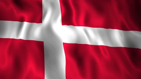 Flag Denmark Stock Footage 128176357