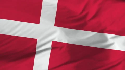 Flag of Denmark Stock Footage 148687103