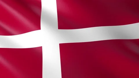Flag of Denmark Stock Footage 151069578