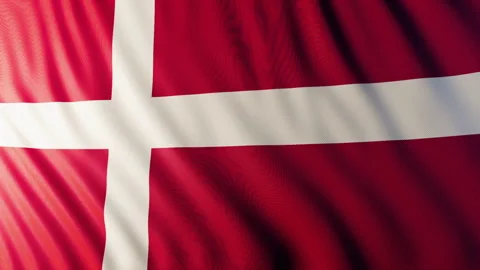 Flag of Denmark 動画素材 290861643