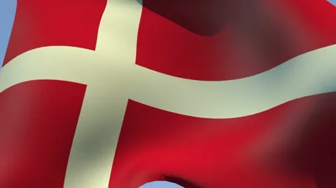Flag of Denmark HD 스톡 동영상 14172744