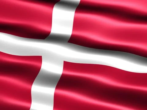 Flag of denmark Иллюстрация