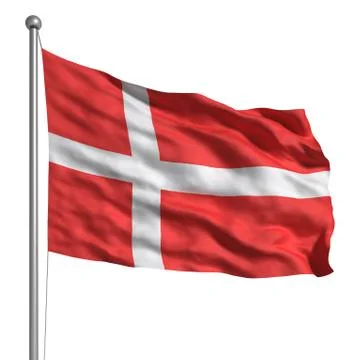 Flag of denmark Stock Illustration