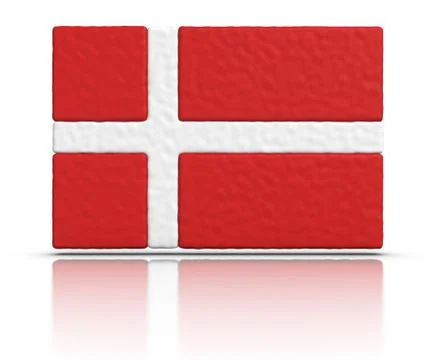 Flag of denmark Illustrazione stock