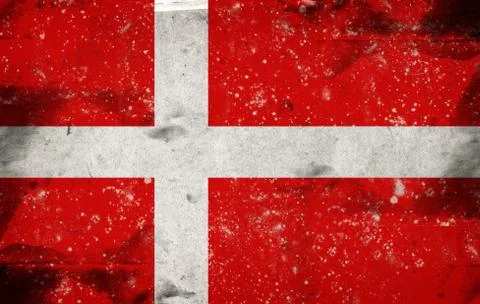 Flag of denmark Stock Illustration