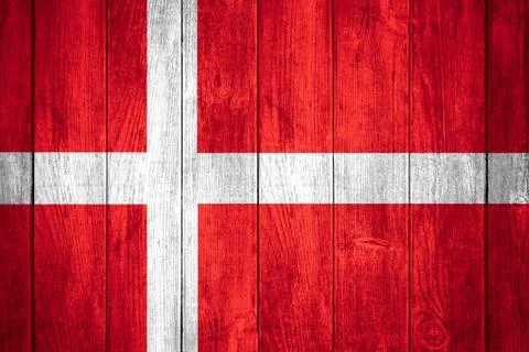 Flag of Denmark Illustrazione stock