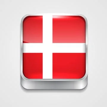 Flag of denmark Stock Illustration