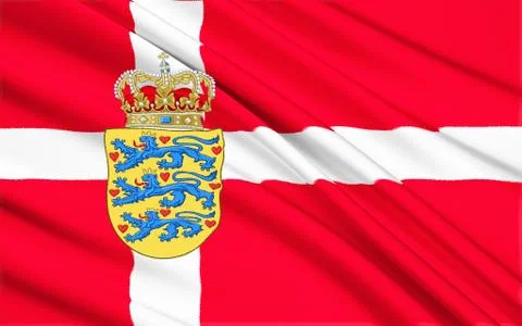 Flag of Denmark Stock Illustration