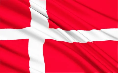 Flag of Denmark Stock Illustration