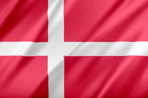 Flag of Denmark. Stock Illustration