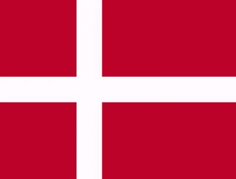 Flag of Denmark Stock Illustration
