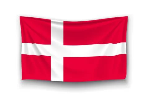 Flag of denmark Stock Illustration
