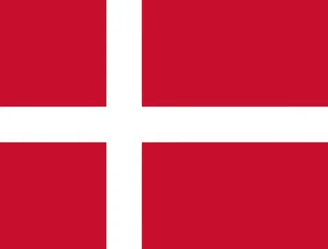 Flag of Denmark Stock Illustration