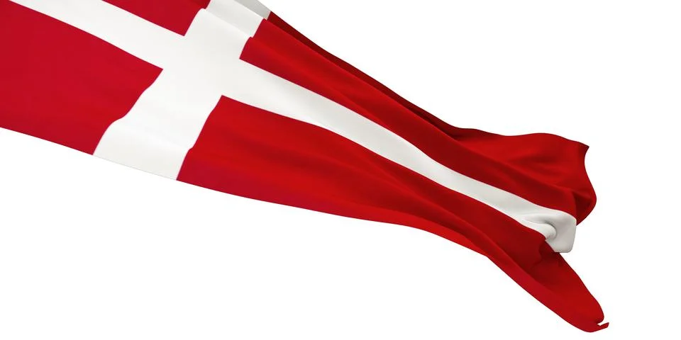 Flag of Denmark Illustrazione stock