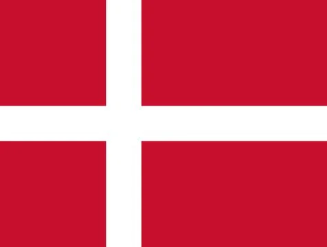 Flag of Denmark Stock Illustration
