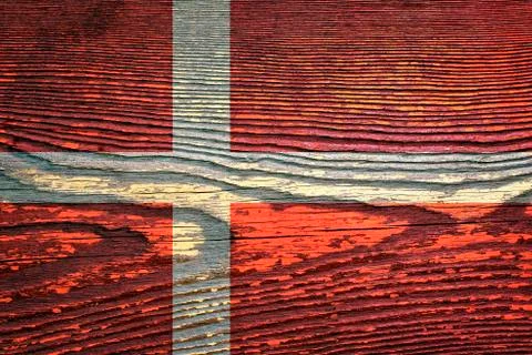 The flag of Denmark Stock Photos