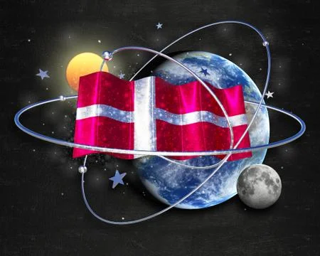 Flag Denmark quality designer flag イラスト素材