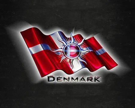 Flag Denmark quality designer flag Stock Illustration