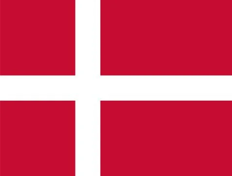 Flag of Denmark. Vector illustration 스톡 일러스트