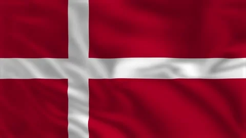 Flag of Denmark - Waving Flag Animation 库存影片 139000521