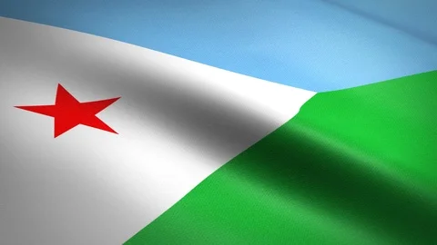 Flag of Denmark. Waving flag with highly detailed fabric texture seamless Stock Footage 120289758