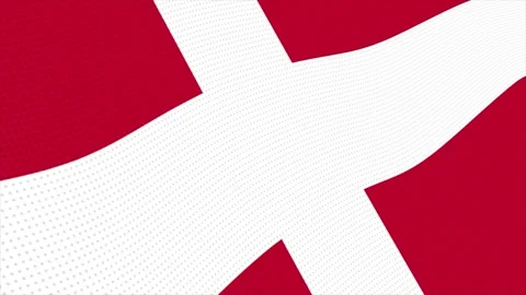 Flag of Denmark waving slowly Stock Footage 344569438