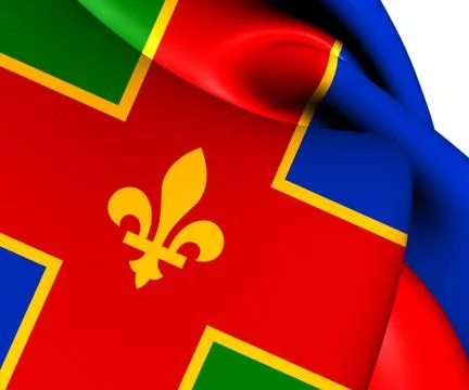 Flag of derbyshire Stock Illustration