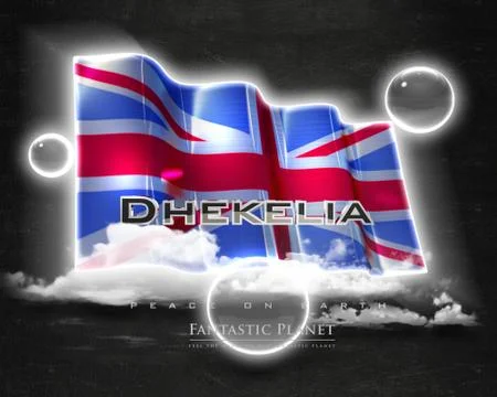 Flag Dhekelia quality designer flag Stock Illustration