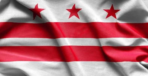 Flag of the District of Columbia Stockfoto's
