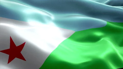 Flag Djibouti Vídeos de archivo 47737089