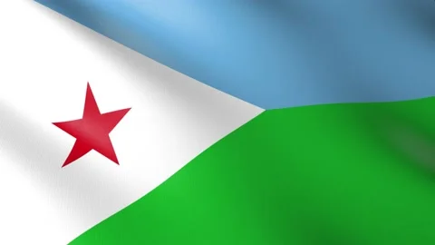Flag of Djibouti Stock Footage 151069595