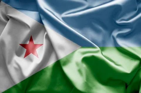 Flag of djibouti Stock-Illustration