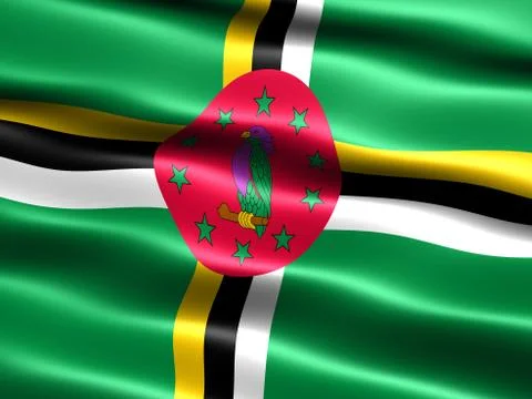 Flag of dominica Иллюстрация