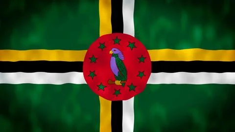 Flag of Dominica Stockillustratie
