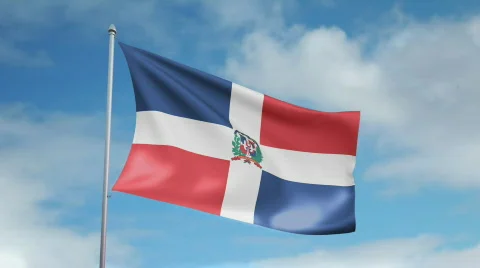 Flag of Dominican Republic 動画素材 435784