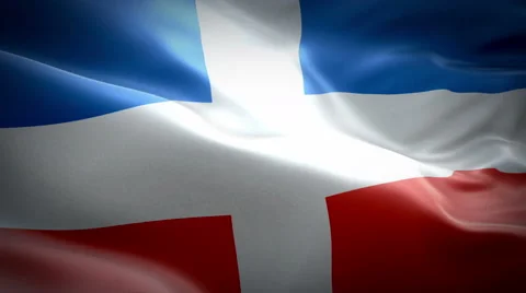 Flag of Dominican Republic Vídeo Stock 47622257