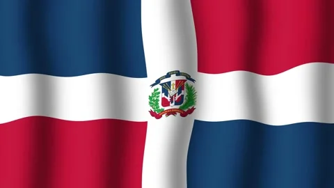 Flag of the Dominican Republic Vidéo 175887855