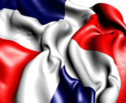 Flag of dominican republic Stock Illustration